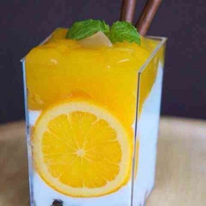 ラムレーズンとオレンジのひんやりデザート レシピ 作り方 By Maiam312 楽天レシピ